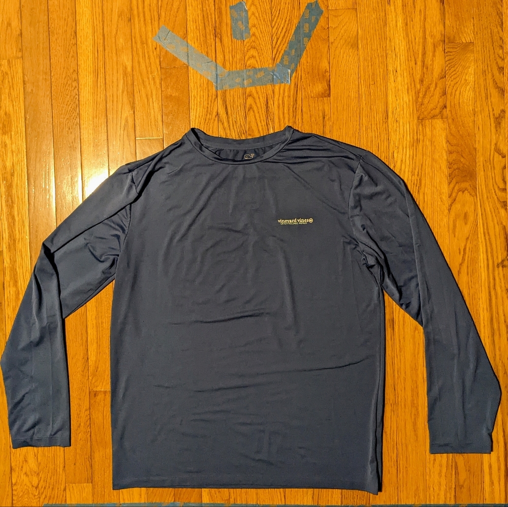 Vineyard Vines Fishing Long Sleeve Performance Shirt Men's M